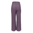 thumbnail image 6 of Womens Ribbed Knit Lounge Pants High Waist Casual Elastic Loose Wide Leg Pants 2025 Winter Comfy Jogger Trousers, 6 of 8