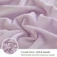 thumbnail image 6 of XeGe Set of 2 Fluffy Faux Rabbit Fur Pillowcases, Cozy Luxury Striped Plush Fuzzy Zippered Pillow Cases, Decorative Shaggy Light Purple Long Pillow Shams for Bedroom Living Room 20x36, King, Lavender, 6 of 7
