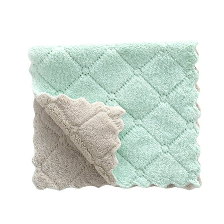 

Pengzhipp Clearance Nonstick Oil Coral Velvet Hanging Hand Towels Kitchen Dishclout