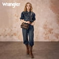 thumbnail image 3 of Wrangler Y2K Purse Small Shoulder Bag for Women Stylish Western Design with Detachable Charms Multiple Pockets, Coffee, 3 of 6