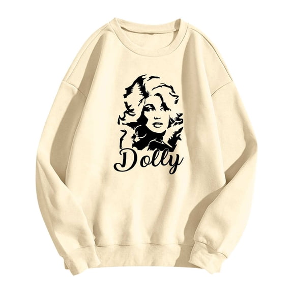 JCCXIN Vintage Dolly Sweatshirt for Women Parton Memorial Sweatshirts Retro Country Singer Graphic Pullover Casual Fall Outfits