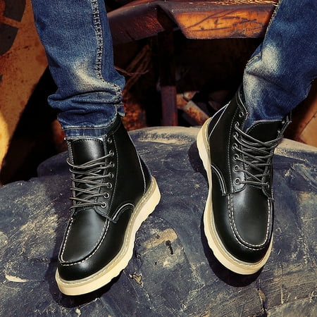 

Ankle Boots Men s Casual Plus Velvet Warm Cotton Boots Waterproof Comfortable Work Boots