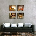 thumbnail image 2 of kitchen Wall Decor Canvas Art Still life wine glass Wall Art Decor Ready to Hang for Home Decoration bedroom dining room pub wall mural Artwork 12" x 12" 4 Pieces Framed Canvas posters Prints Painting, 2 of 6