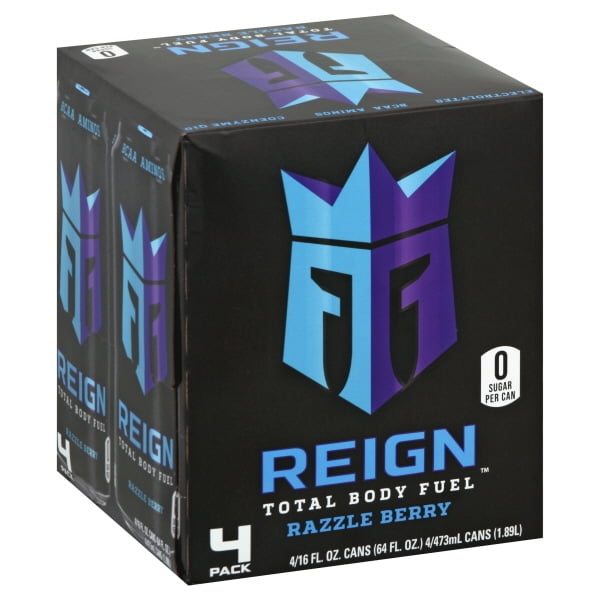 Reign Nutrition Label Razzle Berry Energy Drink, Clean Diet, 16 fl