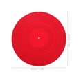 thumbnail image 2 of HONMEET Silicone Turntable Mat in Red with Anti Static and Shock Absorbing for Vinyl Record Protection At Home, 2 of 8
