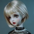 thumbnail image 2 of Perruque Poupée BJD/SD346Loli Fille Frange Cheveux Longs Accessoires Perruque Cheveux Bouclés Ondulés, 2 of 5