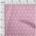 thumbnail image 1 of oneOone Georgette Viscose Fabric Dot & White Heart Decor Fabric Printed BTY 42 Inch Wide, 1 of 4