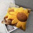 thumbnail image 7 of Sunflower Flower Floor Pillow Seating Cushion Mat Sunflower Throw Pillow Yellow Sunflower Shaped Chair Pads Decorative Plush for Bed Car Couch Chair Sofa Office Girls Gifts, 7 of 7