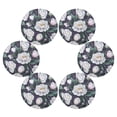 thumbnail image 6 of WOBOGO Purple Peonies Round Placemats Set of 1 Heat Resistant Washable Kitchen Table Decorations 15.4in, 6 of 7