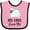 Pink and Black, variant on Inktastic My Oma Loves Me Baby Lamb Boys or Girls Baby Bib
