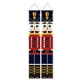 thumbnail image 2 of D-GROEE 1 Pair Nutcracker Christmas Porch Banner Decorations, Christmas Porch Sign Xman Hanging Banner for Wall Front Outside Door Indoor Yard Home Holiday Party Porch Garden Decor, 2 of 8