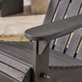 thumbnail image 5 of Noble House Hollywood Outdoor Foldable Acacia Wood Adirondack Chair Dark Gray, 5 of 9