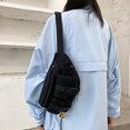 thumbnail image 1 of Bolsa informal de lona para el pecho para mujer y hombre, con cremallera en la calle, riñonera para hombro y cinturón Tmvgtek Para Estrenar, 1 of 8