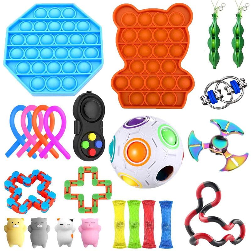 5pcs/set Children Fiddle Sensory Toys Fidgets Stress Anxiety Relief Fidget Toy T 