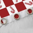 thumbnail image 4 of Homewish Artoon Candy Cane Curtains Pack of 2 (42x84 Each),Red White Plaid Curtains Blackout,Merry Christmas Bedroom Curtains For Girl Teens,Home Decor, 4 of 6