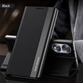 thumbnail image 1 of Funda de cuero con tapa magnética para teléfono Samsung, carcasa con soporte galvanizado para Galaxy A23, A53, A73, A33, 5G, A82, A13, A32, A22, A51 QYM unisex, 1 of 2