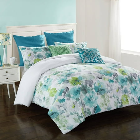 watercolor garden comforter se