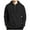 Black, variant on Zylanna Men's Hooded Sweatshirts with Pockets, Solid Color Casual Half-Zip Soft & Warm Sport Hoodies Pullover for Men Black