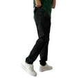 thumbnail image 3 of xiaxaixu Men Ripped Straight-leg Jeans, Solid Color Denim Pants with Pockets, 3 of 9