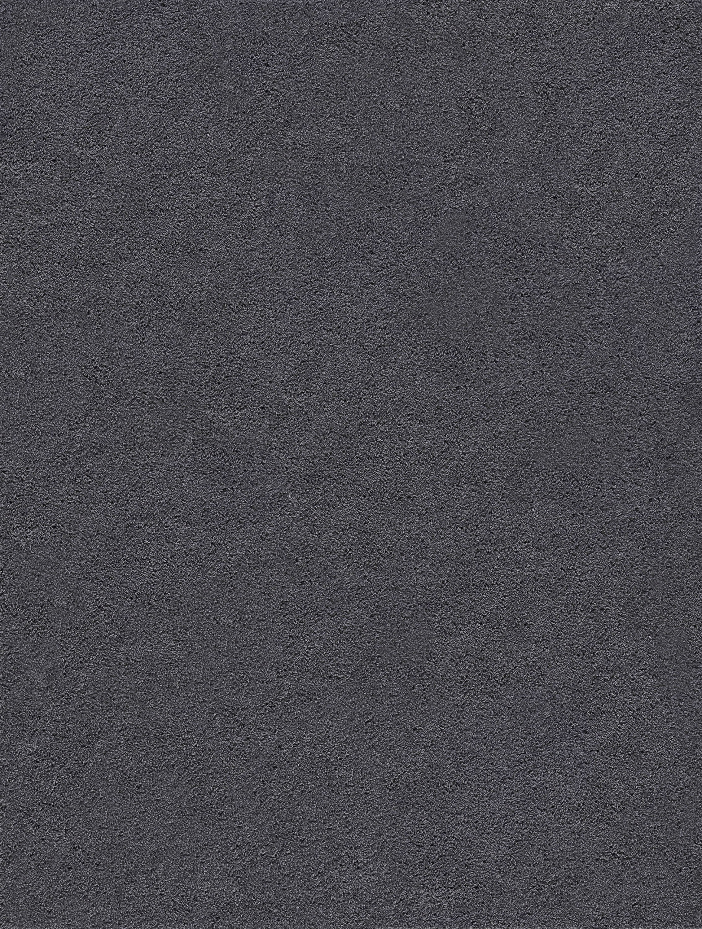 Transitional 4x6 Area Rug Shag Thick (4' x 5'3'') Solid Gray Indoor Rectangle Easy to Clean