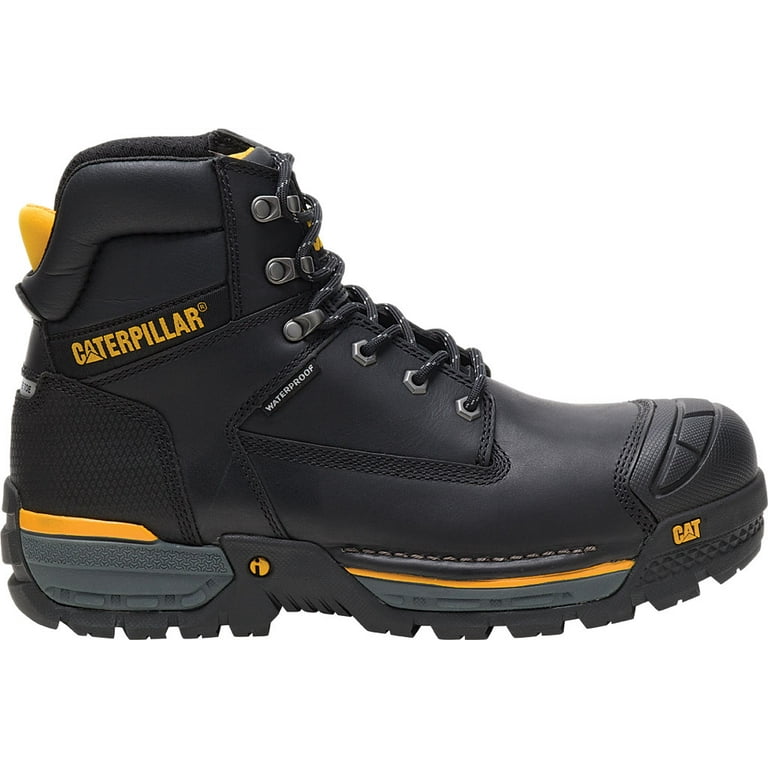 Mens Caterpillar PowerPlant Safety Classic Steel Toe Work Boots Sizes 6 to  13