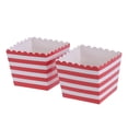 thumbnail image 4 of 12 Pcs Vaisselle Jetable pour Fête, Baby Shower, Anniversaire (Petite Boîte à Maïs Soufflé, Rayures Rouges), 4 of 6