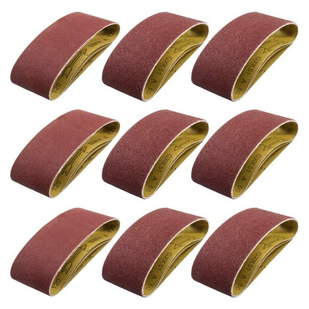 50pcs 915 * 100 mm Cinturones abrasivos lijadora de madera de carpintería de carpintería de metal pulido