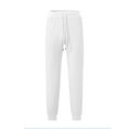 thumbnail image 6 of Xzbqbs Mens Waffle Sweatpants Tapered Joggers Pants Casual Elastic Waist Drawstring Slim Fit Workout Running Gym Cuffed Sweatpants, 6 of 6