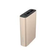 Belkin MIXIT Metallic Power Pack 6000 - Power bank - 6000 mAh - 3.4 A - 2 output connectors (USB) - on cable: Micro-USB - gold