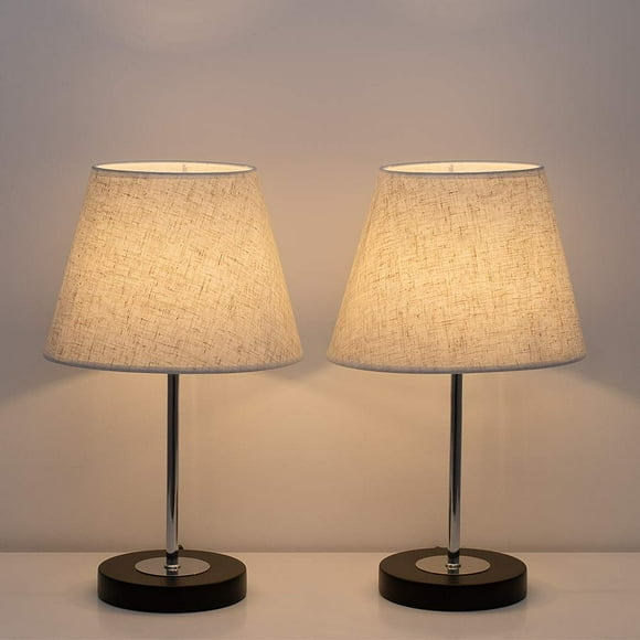 Lampes de Table Modernes - Lampes de Bureau de Chevet, Petites Lampes à Pied Ensemble de 2