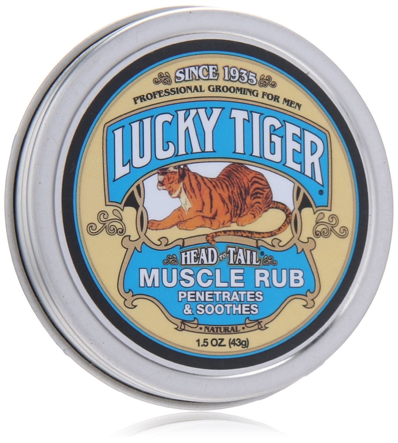 Lucky Tiger Head to Tail Muscle Rub, 1.5 Ounce