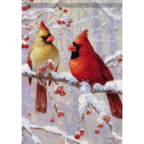 Handmade Christmas Cardinal "Winter Joy" Tote Bag Purse LAST ONE 