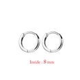 thumbnail image 1 of Pendientes de aro de acero inoxidable para mujer, aretes pequeños de circonita de cristal, Piercing de cartílago, joyería, 2 unidades, 1 of 4