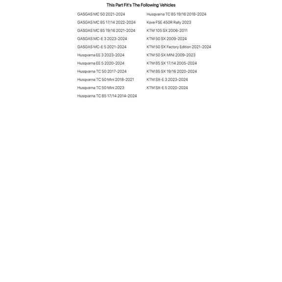 Tusk Brake Rotor Bolt Kit Front For KTM SX-E 5 2020-2024