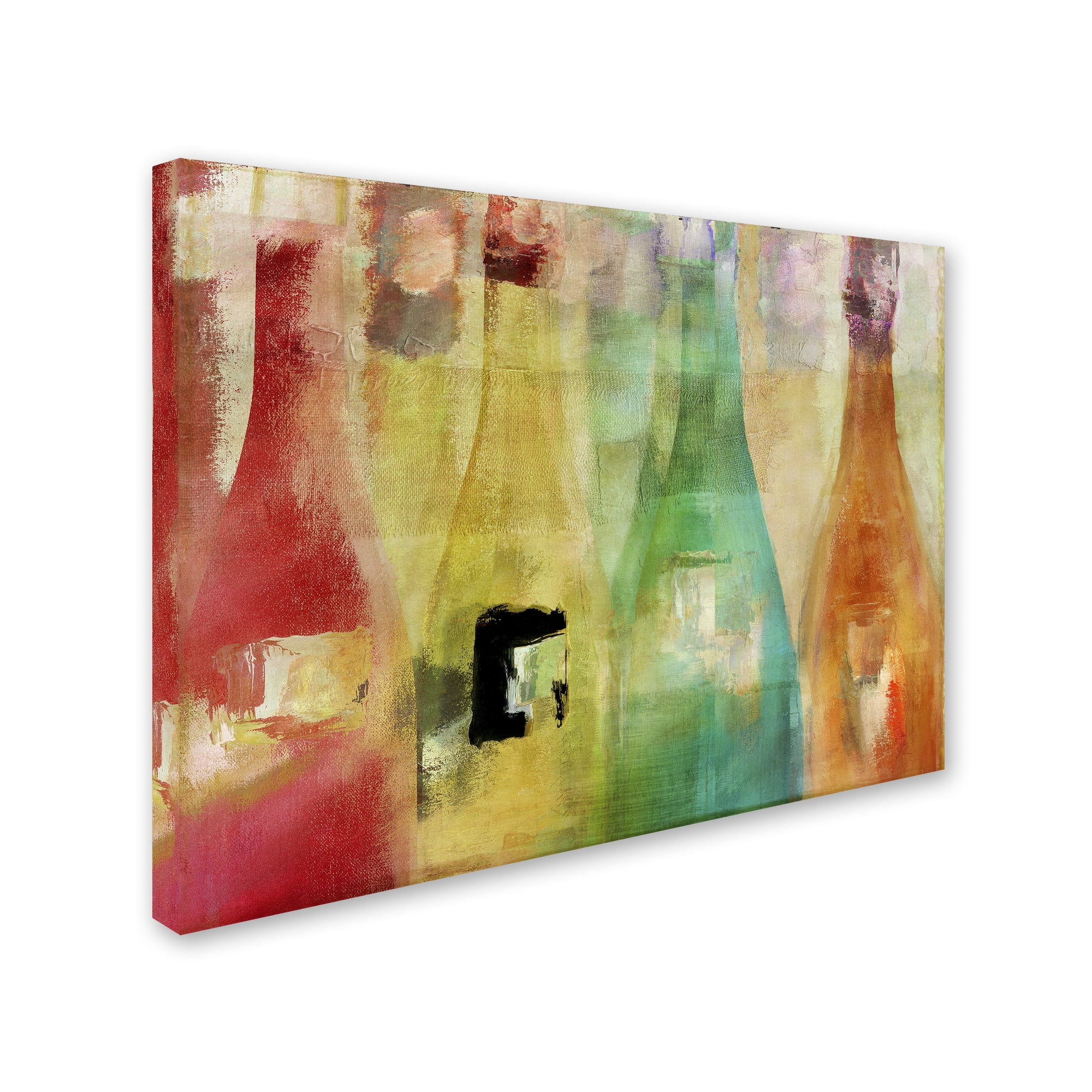 Trademark Fine Art "Bouteilles" Canvas Art by Color Bakery