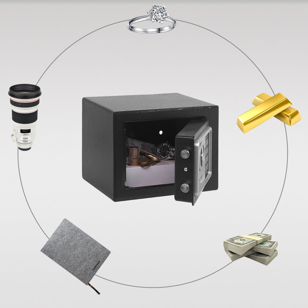 SEGMART Electronic Small Wall Safe with Keypad, 0.24cu ft Digital