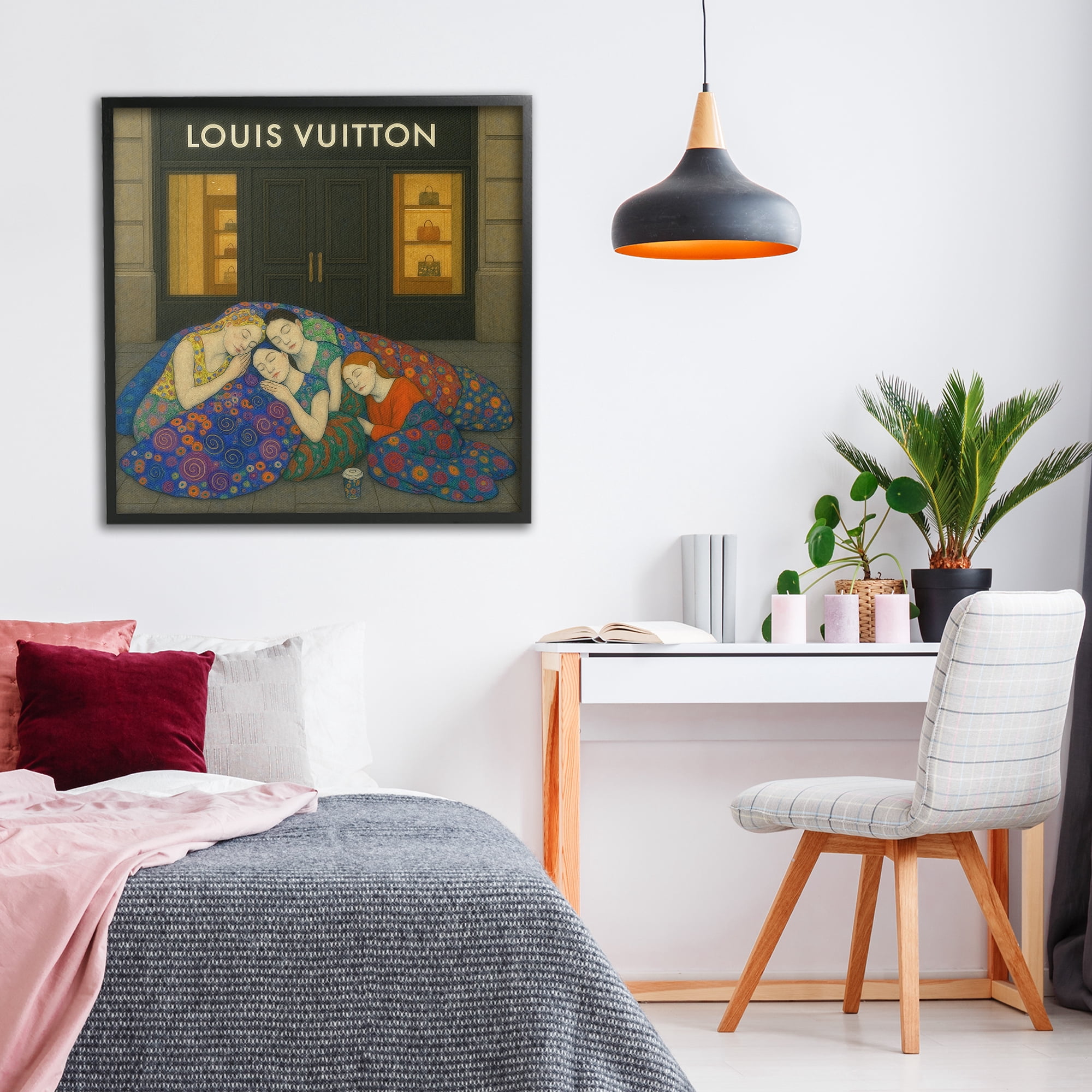 Stupell Industries Iconic Style Fashion Shop Black Framed Giclee Art, design by Grotto Studios
