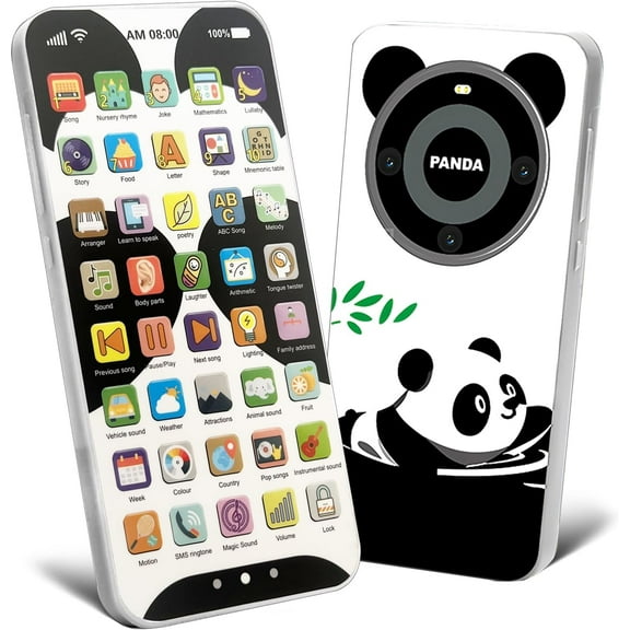 KOYPTL Childrens Smart Phone with Music & Sounds for Kids Toddler Learning Play,Rechargeable Educational Content Phone Toys,Gift for Boys Girls Christmas Stocking Stuffers