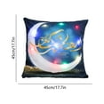 thumbnail image 3 of weibbin LED Crescent & Star Pillowcase for Festivals, Night-Glowing Sofa Cushion with Moon & Lantern Patterns, Decorative Gift for Ramadan & Holidays, 3 of 6
