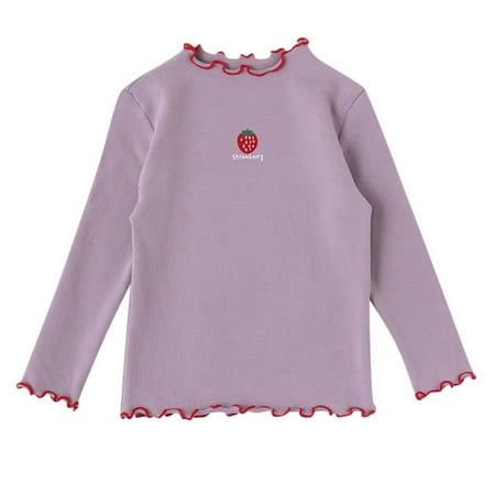 

Toddler Girls Long Sleeve Ruffle Cotton T Shirts Print Top Shirts Casual Blouse Toddler Kids Christmas Sweater 4t Girl Clothes Halloween Children Clothing