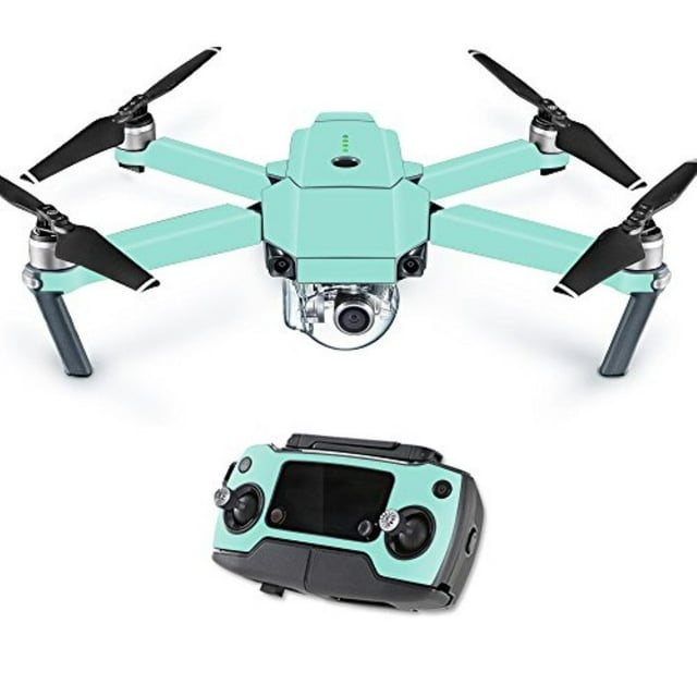 MightySkins Skin Compatible with DJI Mavic Pro Quadcopter Drone - Solid Seafoam | Protective, Durable, and Unique Vinyl Decal wrap Cover | Easy to Apply, Remove, and Change Styles | Made in The USA