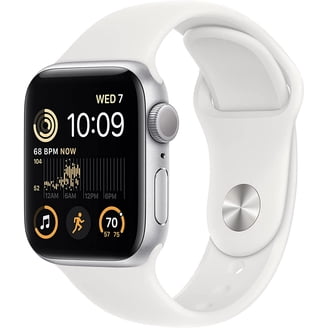 Apple Watch SE 2nd Gen, GPS + LTE, Silver Case, 40mm, White Sport
