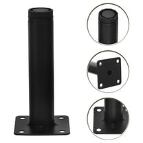 Soimiss 4pcs Durable Furniture Legs Cold Rolled Steel for Sofa Dresser Cabinet Nightstand with Anti Slip Pads Included