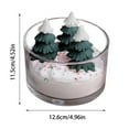 thumbnail image 3 of XYAIYT Christmas Tree Candle Christmas Decorations Winter Forest Scented with Pine and Spice Aroma Creating Cozy Holiday Ambiance for Home Mantel and Table Decor Gifts for Plant Lovers 4.7in Green, 3 of 8
