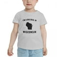 thumbnail image 2 of I'm A Big Deal in Wisconsin Cute Toddler T Shirts for Boys Girls (Gray, Youth S), 2 of 5