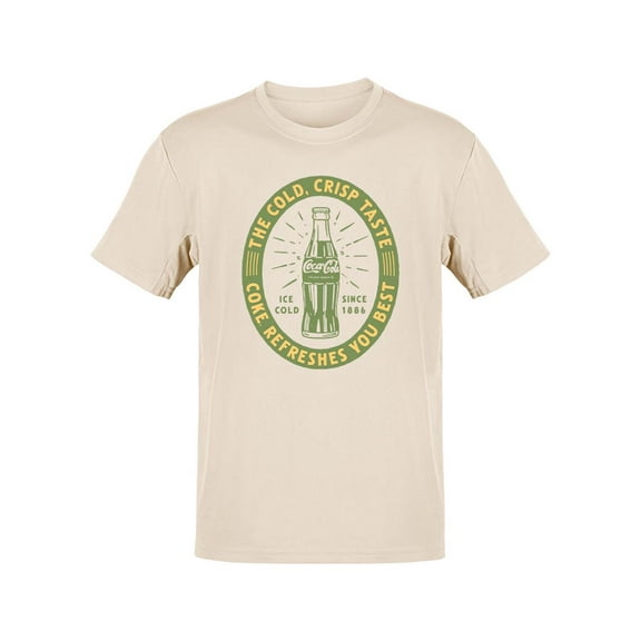 Officially Licensed Coca-Cola Always Cool Bottle Retro 90s Graphic Men's T-shirt