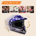 thumbnail image 3 of Helmet Oumurs DOT Youth Dirt Bike para niños de 5 a 14 años con guantes y gafas, 3 of 9