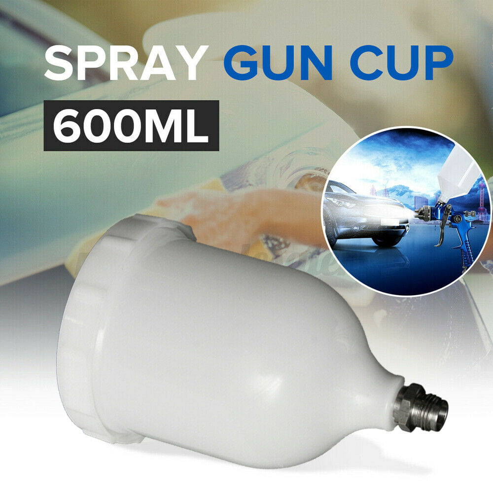 TEKNA Pro Pri FLG Sprayer Cup 600ML Rubber Pot Replacement For Devilbiss GTI 