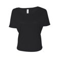 thumbnail image 2 of Bella Women's Cutout Back Flowy T-Shirt, Black S, 2 of 2