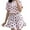 Red, variant on yunLCZ Under $10 women's sleepwear Womens Pajamas Short Sleeve Loungewear Two-Piece Sleepwear Button-Down Pj Set Beige L